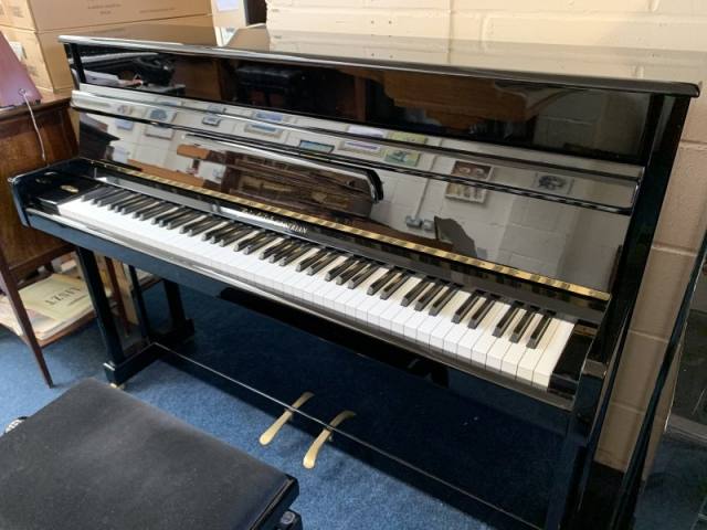 Friedrich Grotrian upright Piano in gloss black – Inventory thumbnail – Roberts Pianos Oxford