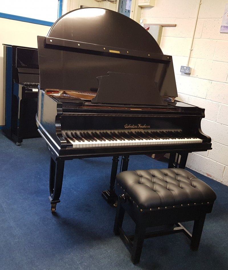 Gebruder Knake 145cm grand Piano in black – Featured image – Roberts Pianos Oxford