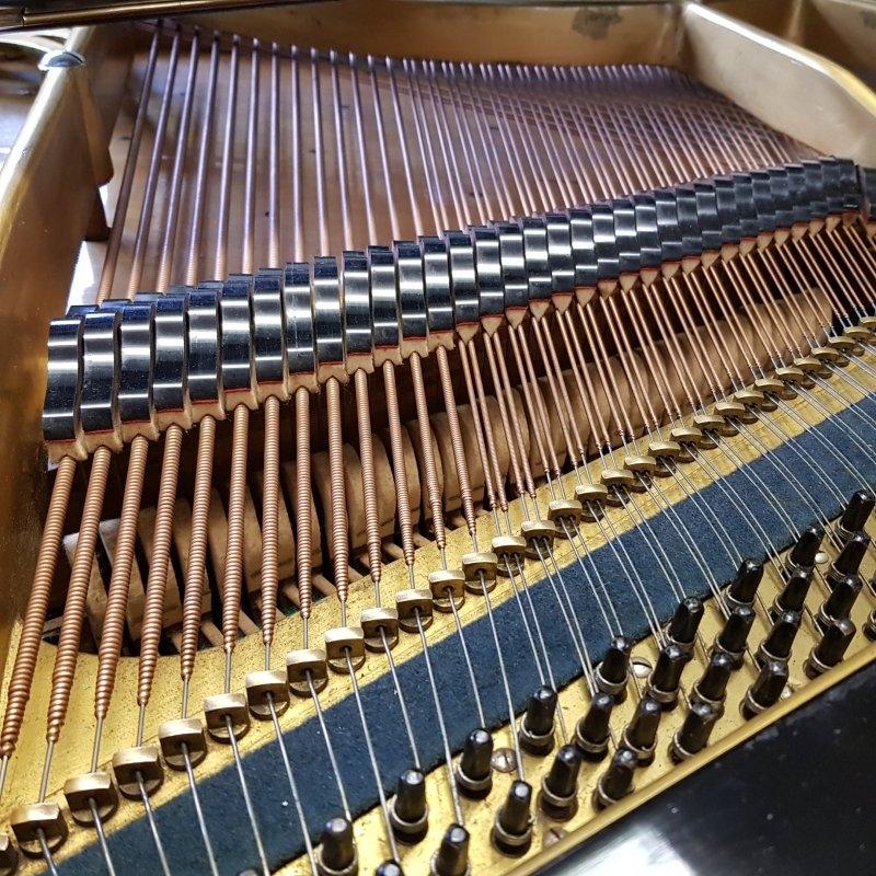 Gebruder Knake 145cm grand Piano in black – Gallery image – Roberts Pianos Oxford