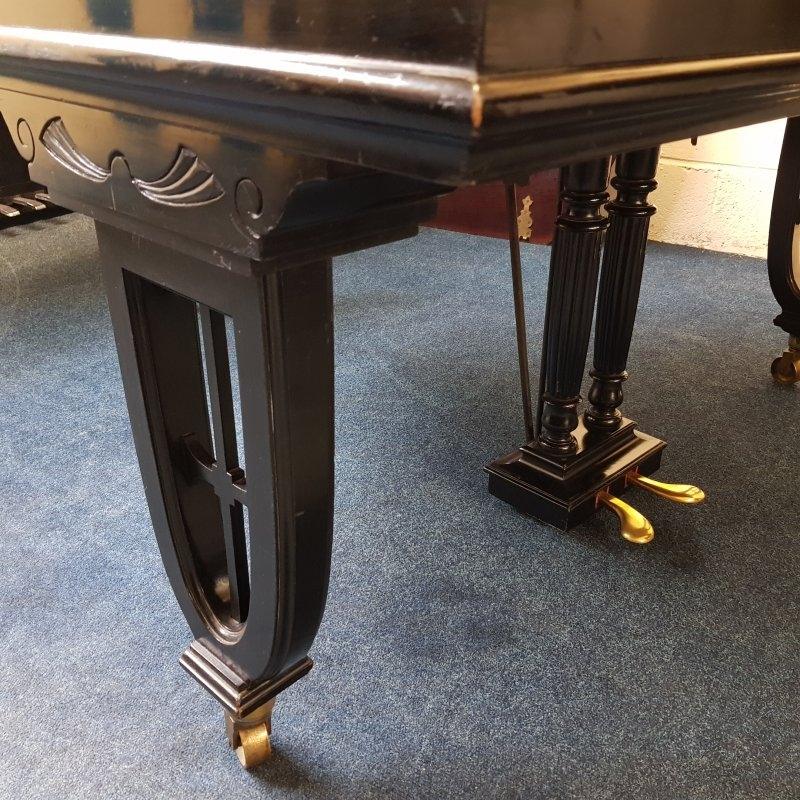 Gebruder Knake 145cm grand Piano in black – Gallery image – Roberts Pianos Oxford