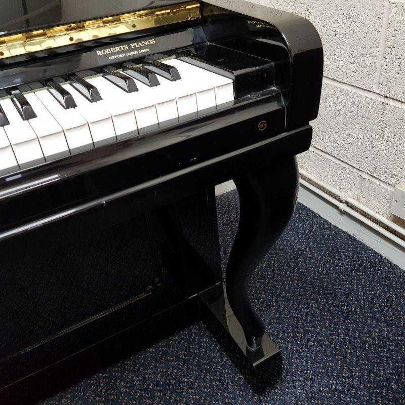 Young Chang upright Piano in black – Gallery image – Roberts Pianos Oxford