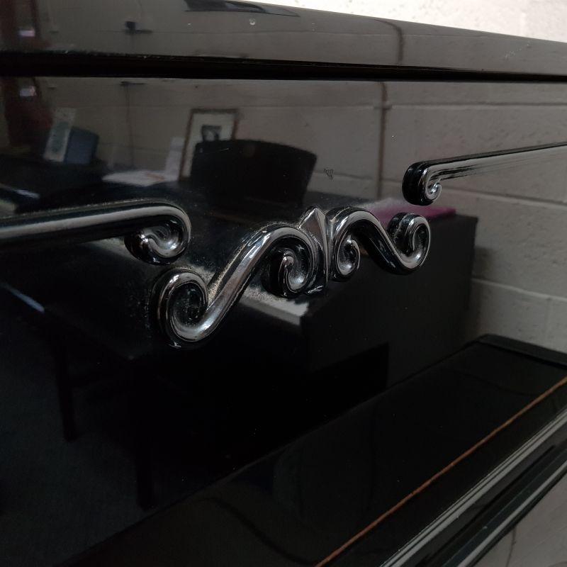 Young Chang upright Piano in black – Gallery image – Roberts Pianos Oxford