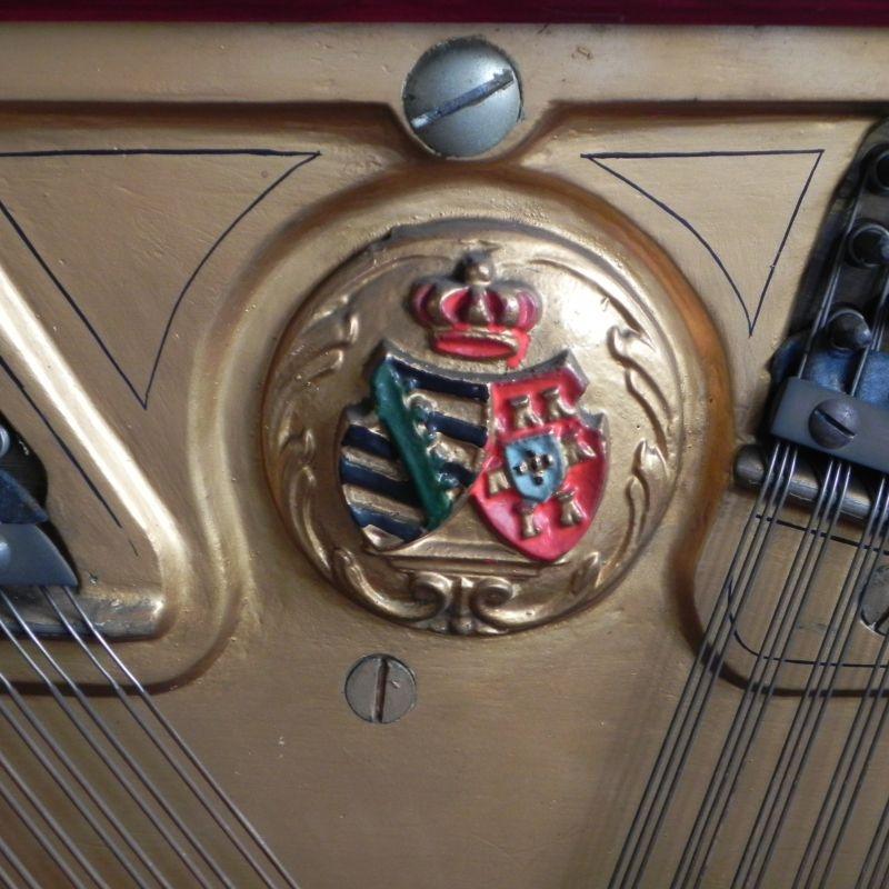 Francke A.H. 132 upright Piano in mahogany with inlay – Gallery image – Roberts Pianos Oxford