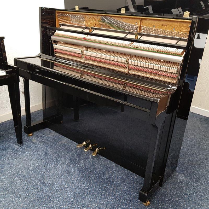 Hoffmann Bechstein T128 upright Piano in bright black – Gallery image – Roberts Pianos Oxford