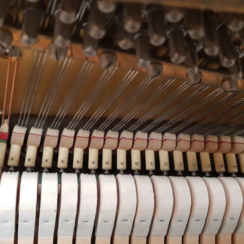 Knight K6 upright Piano in satin light rosewood – Gallery image – Roberts Pianos Oxford