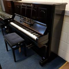 Bechstein 8 upright Piano in black (original ebonised finish) – Inventory thumbnail – Roberts Pianos Oxford