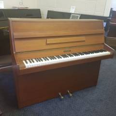 Kemble Compact upright Piano in medium mahogany – Inventory thumbnail – Roberts Pianos Oxford