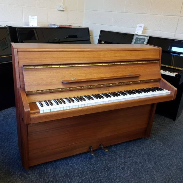 Knight K6 / 20 upright Piano in satin light rosewood – Inventory thumbnail – Roberts Pianos Oxford