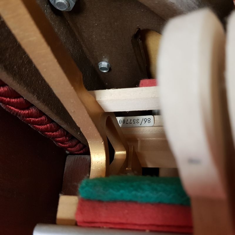 Ferrari Red 107cm upright Piano in Ferrari red – Gallery image – Roberts Pianos Oxford