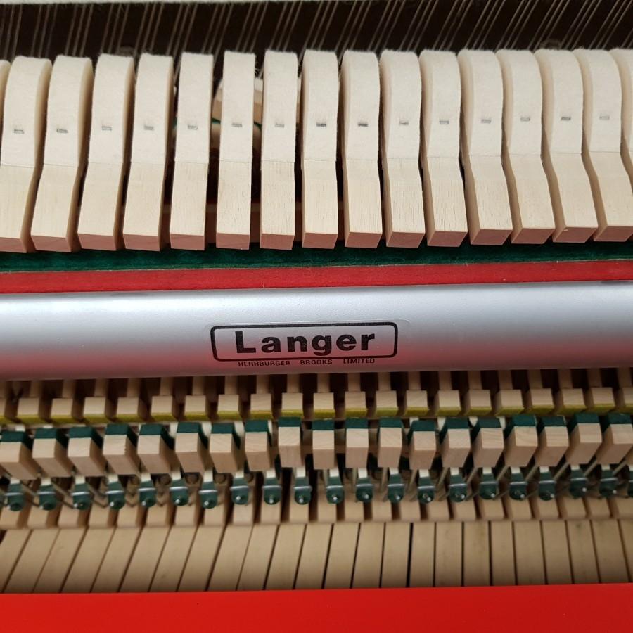 Ferrari Red 107cm upright Piano in Ferrari red – Gallery image – Roberts Pianos Oxford