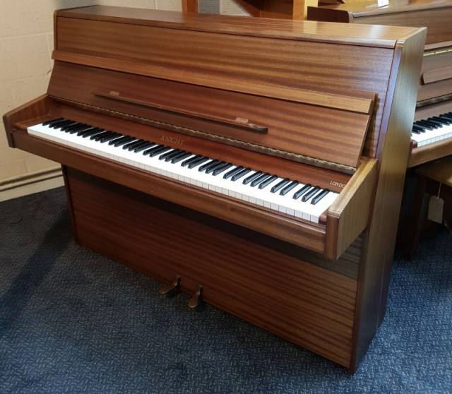 Knight London upright Piano in Mahogany – Inventory thumbnail – Roberts Pianos Oxford