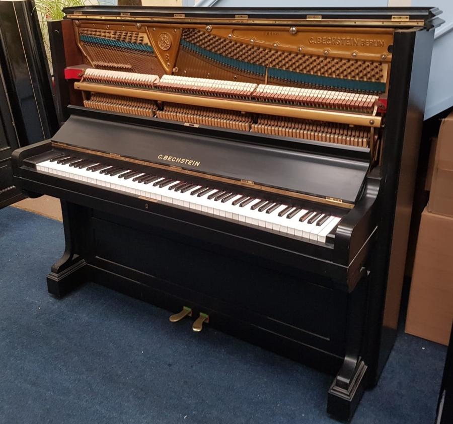 Bechstein 8 upright Piano in matt black – Gallery image – Roberts Pianos Oxford