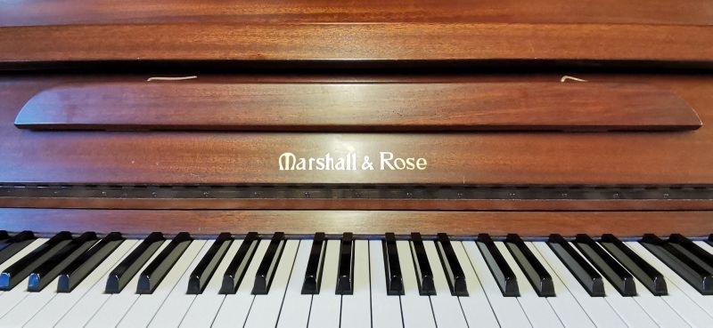 Marshall & Rose 110 upright Piano in Mahogany – Gallery image – Roberts Pianos Oxford