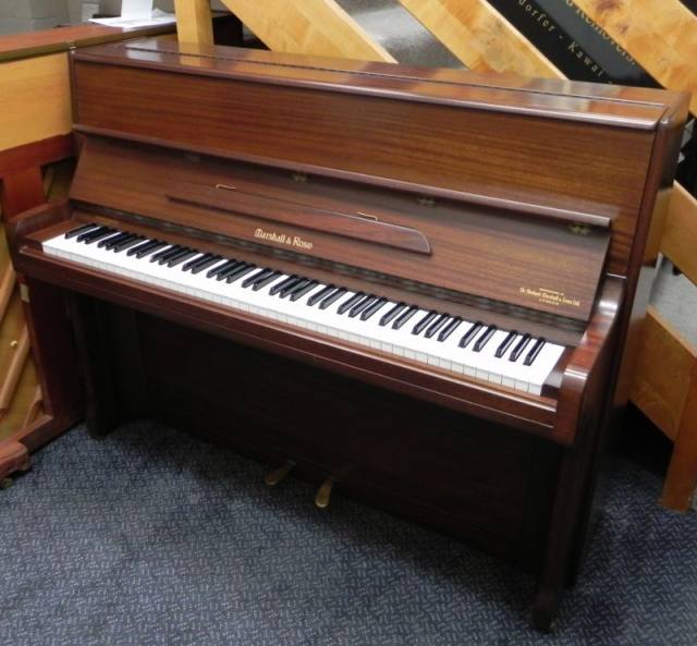 Marshall & Rose 110 upright Piano in Mahogany – Inventory thumbnail – Roberts Pianos Oxford