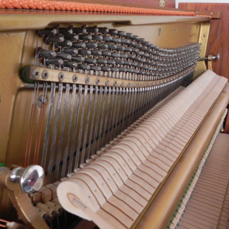 Knight K10 upright Piano in Walnut – Gallery image – Roberts Pianos Oxford