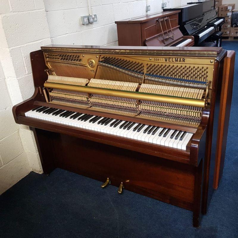 Welmar 110 upright Piano in Mahogany – Gallery image – Roberts Pianos Oxford