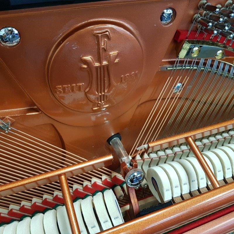 Feurich 133 Concert upright Piano in Black – Gallery image – Roberts Pianos Oxford