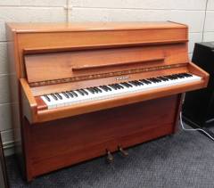 Knight K10 upright Piano in Walnut Satin Matt – Inventory thumbnail – Roberts Pianos Oxford