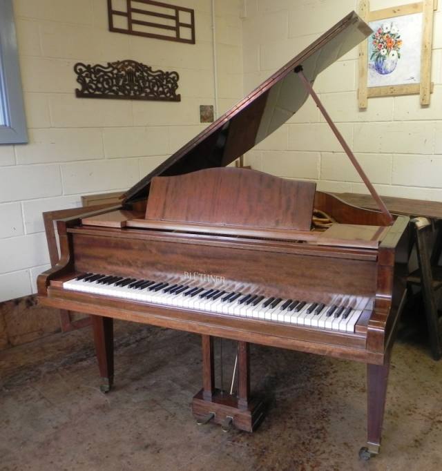 Bluthner style IV grand Piano in mahogany – Inventory thumbnail – Roberts Pianos Oxford