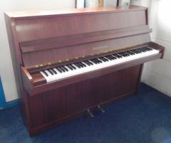 Grotrian Steinweg 110 upright Piano in satin walnut – Inventory thumbnail – Roberts Pianos Oxford