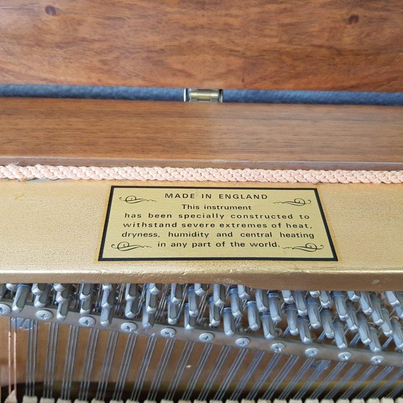 Knight K10 upright Piano in Walnut matt polyester – Gallery image – Roberts Pianos Oxford