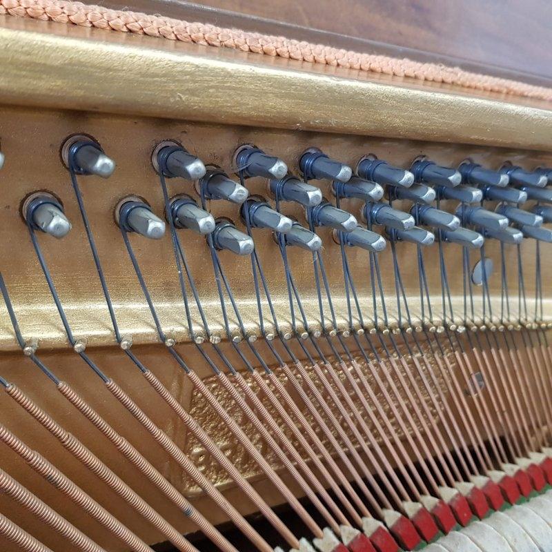 Knight K10 upright Piano in Walnut matt polyester – Gallery image – Roberts Pianos Oxford