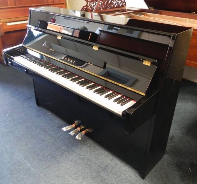 Kawai K-15E upright Piano in ebony polish – Inventory thumbnail – Roberts Pianos Oxford
