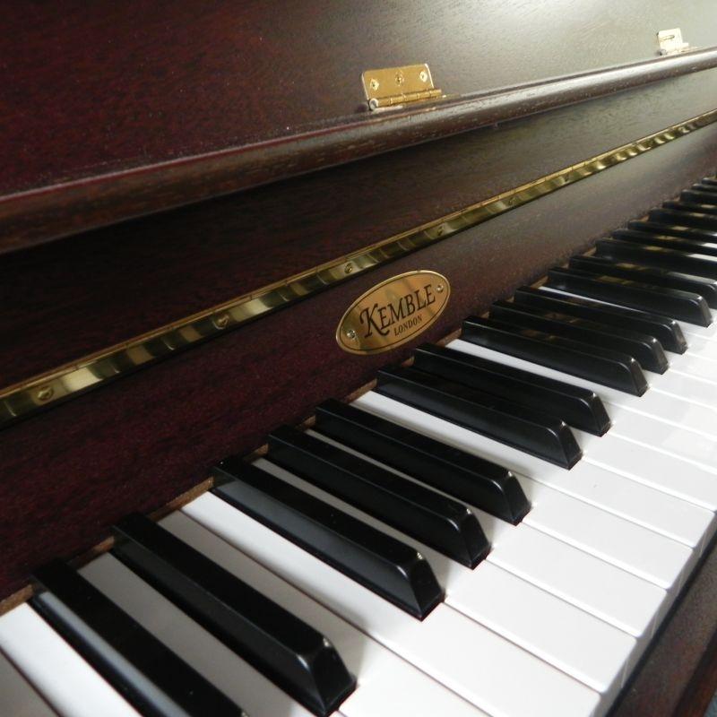 Kemble Oxford upright Piano in matt walnut – Gallery image – Roberts Pianos Oxford