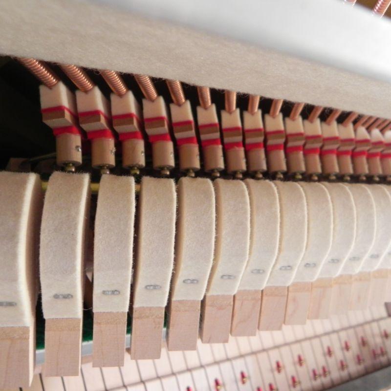 Kemble Oxford upright Piano in matt walnut – Gallery image – Roberts Pianos Oxford