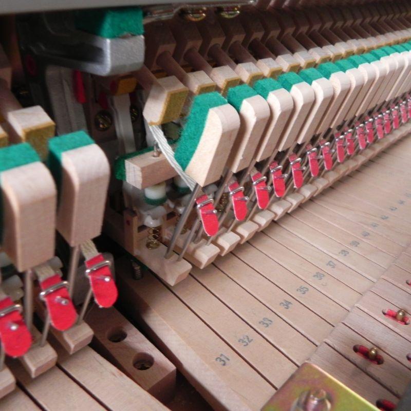 Kemble Oxford upright Piano in matt walnut – Gallery image – Roberts Pianos Oxford