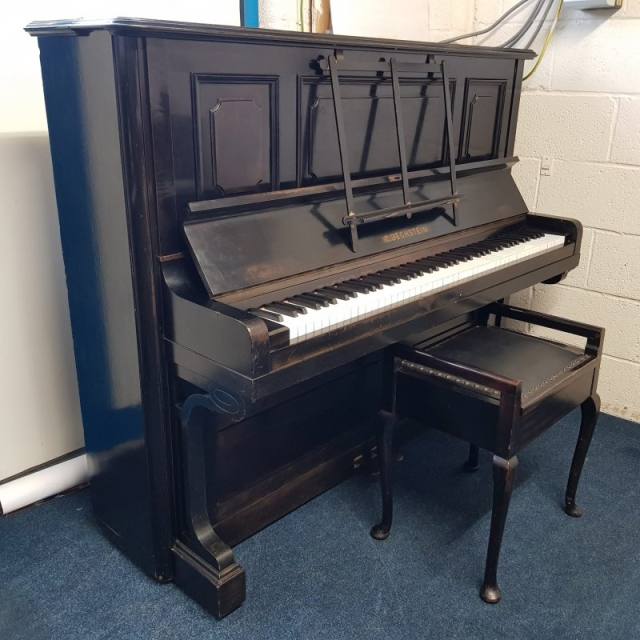 Bechstein 8 upright Piano in Black – Inventory thumbnail – Roberts Pianos Oxford