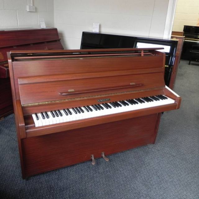 Knight upright Piano in Walnut – Inventory thumbnail – Roberts Pianos Oxford