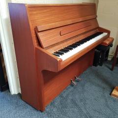 Knight upright Piano in teak – Inventory thumbnail – Roberts Pianos Oxford