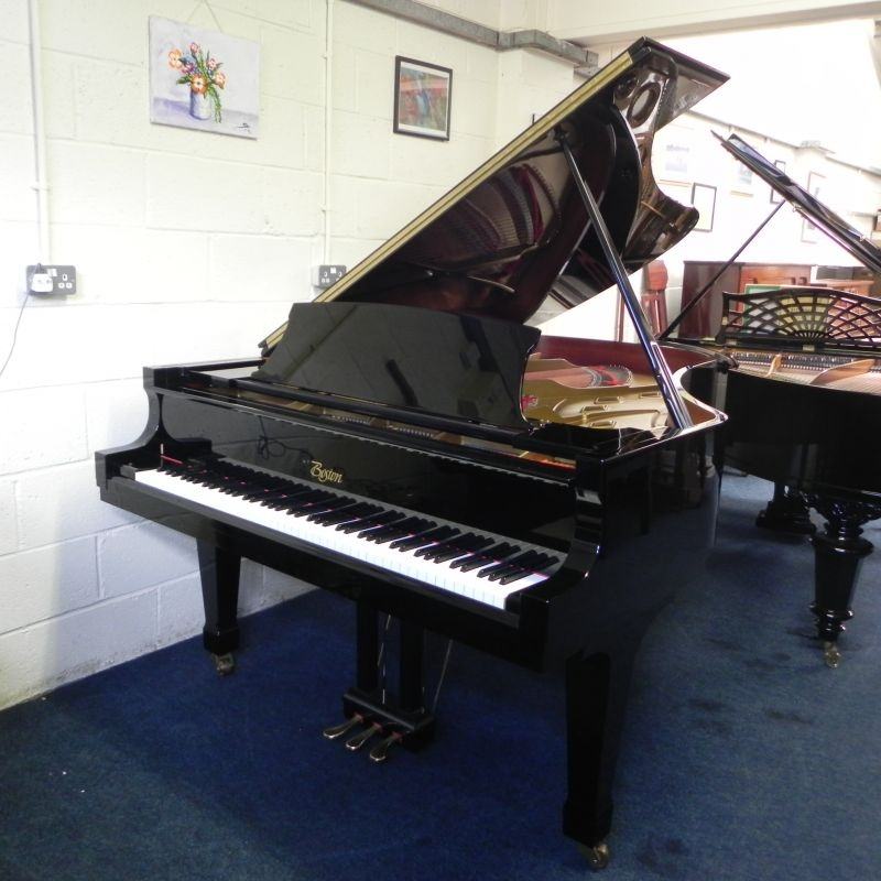 Boston GP218 grand Piano in Black Gloss – Featured image – Roberts Pianos Oxford