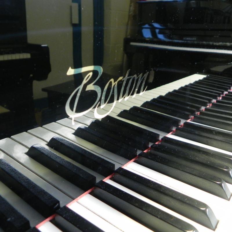 Boston GP218 grand Piano in Black Gloss – Gallery image – Roberts Pianos Oxford