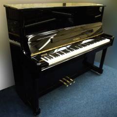 Feurich 122 upright Piano in Black Gloss – Inventory thumbnail – Roberts Pianos Oxford