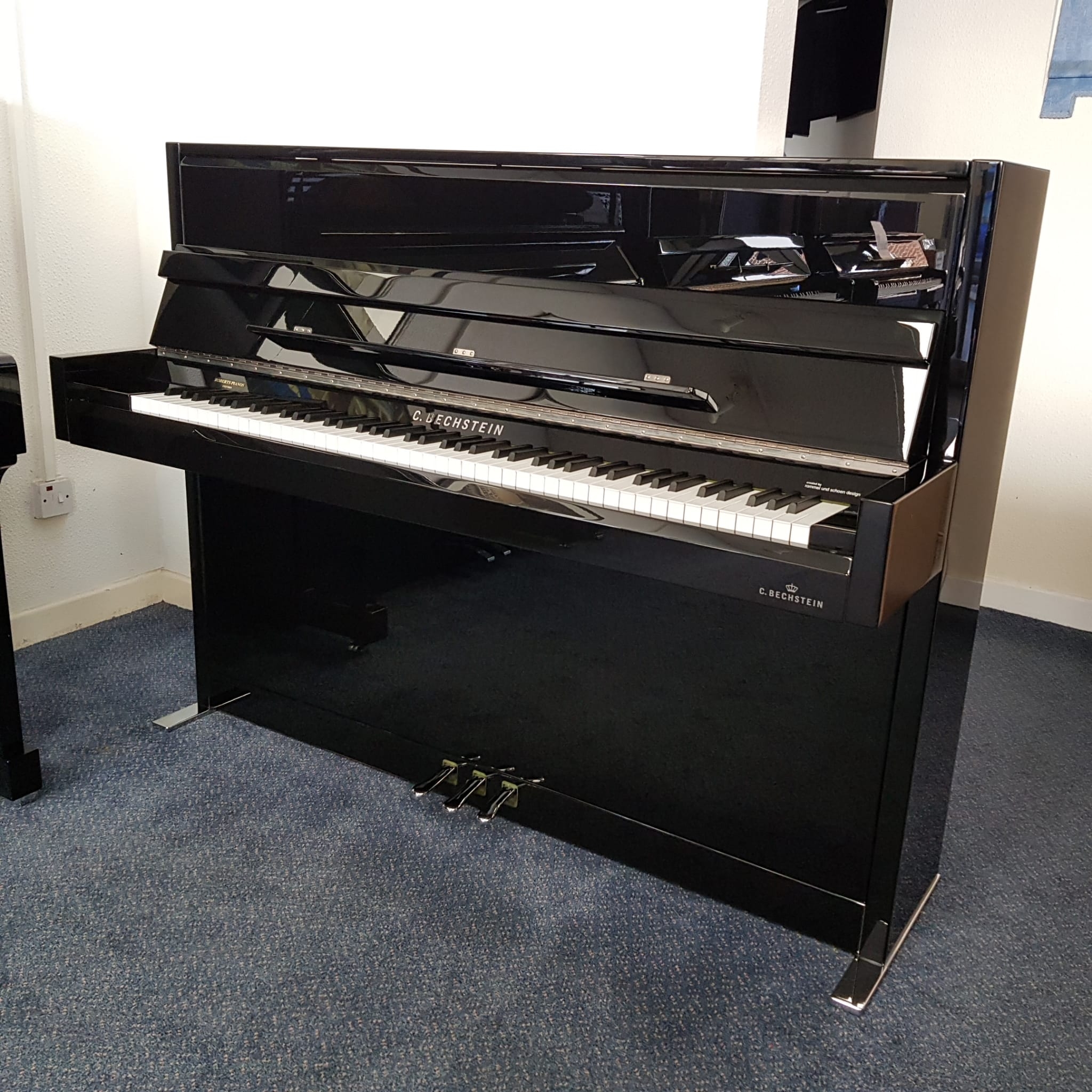 Bechstein Millenium 116 upright Piano in Black – Gallery image – Roberts Pianos Oxford