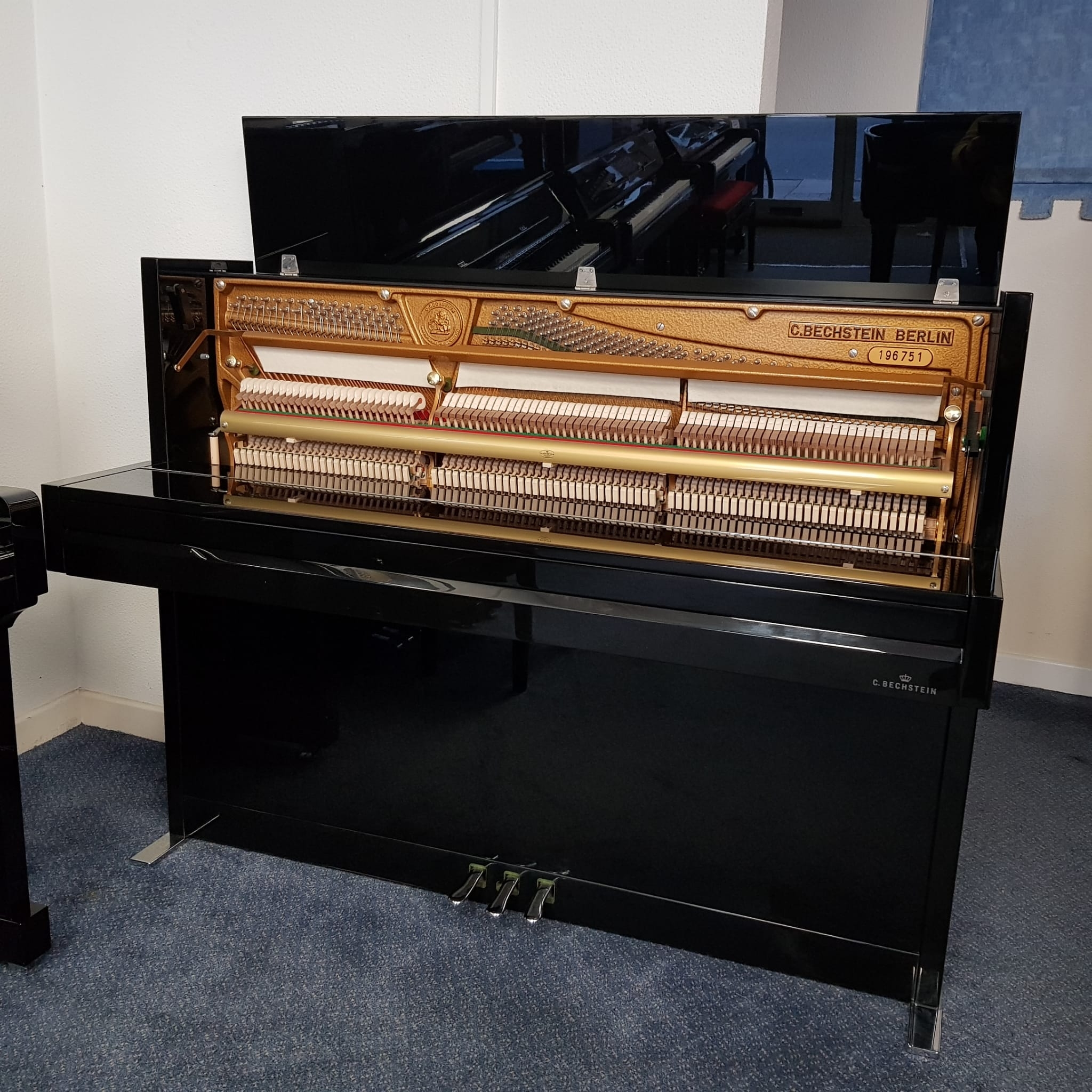 Bechstein Millenium 116 upright Piano in Black – Gallery image – Roberts Pianos Oxford