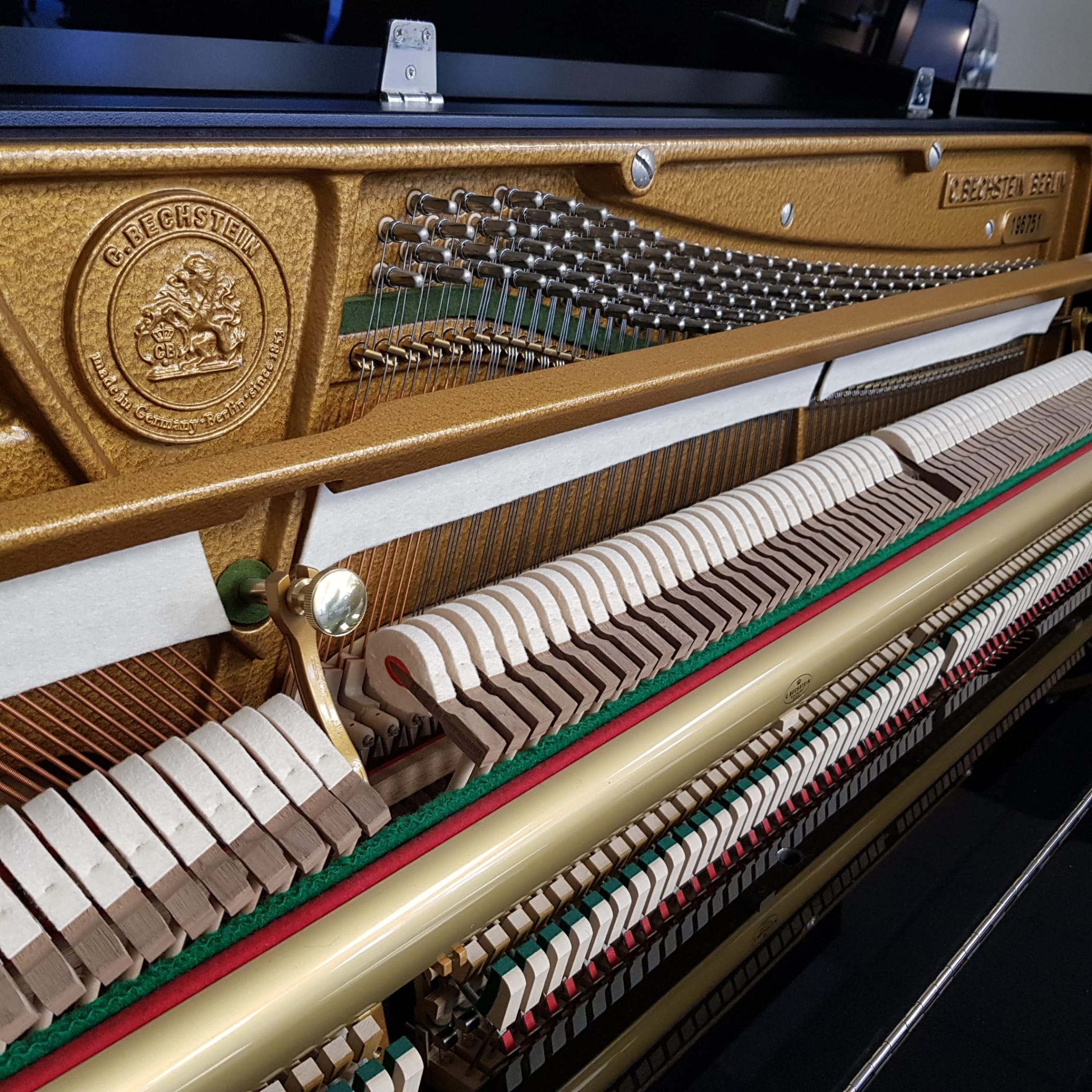 Bechstein Millenium 116 upright Piano in Black – Gallery image – Roberts Pianos Oxford