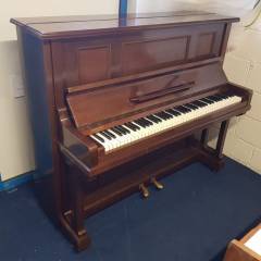 Feurich 125 upright Piano in mahogany – Inventory thumbnail – Roberts Pianos Oxford