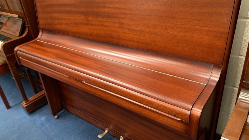 Welmar upright Piano in walnut – Gallery image – Roberts Pianos Oxford