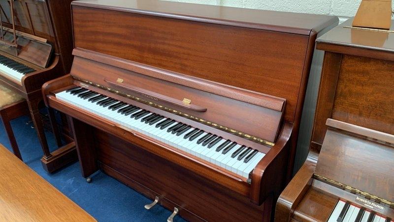 Welmar upright Piano in walnut – Featured image – Roberts Pianos Oxford