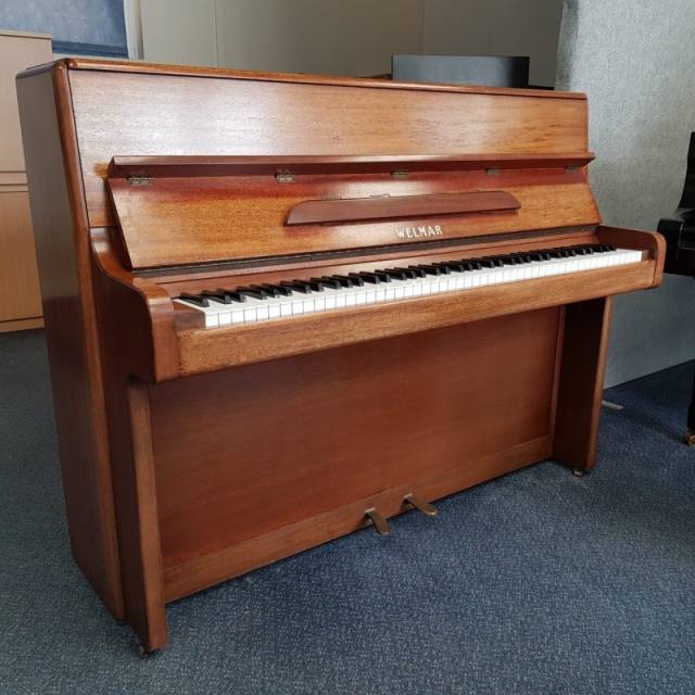 Welmar upright Piano in mahogany – Inventory thumbnail – Roberts Pianos Oxford