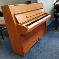 Knight upright Piano in teak – Inventory thumbnail – Roberts Pianos Oxford