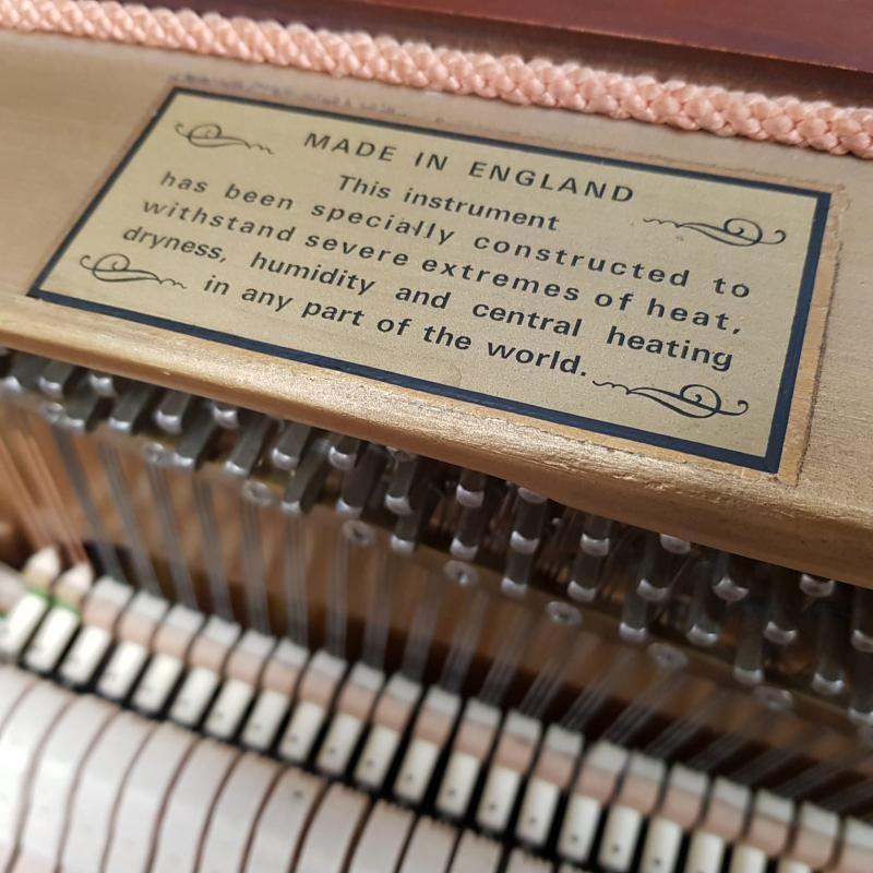Knight K10 upright Piano in mahogany – Gallery image – Roberts Pianos Oxford