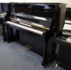 Feurich 122 upright Piano in Black – Inventory thumbnail – Roberts Pianos Oxford