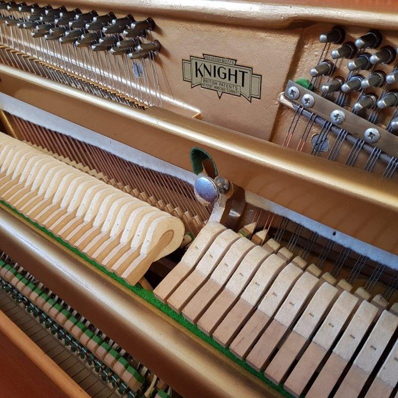 Knight K10 3 pedal upright Piano in light oak – Gallery image – Roberts Pianos Oxford