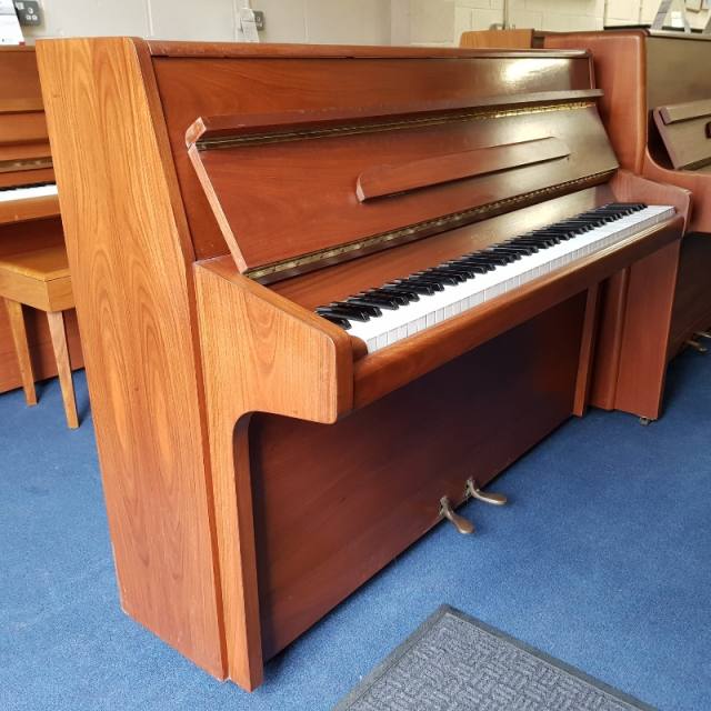 Knight K6 upright Piano in Teak – Inventory thumbnail – Roberts Pianos Oxford