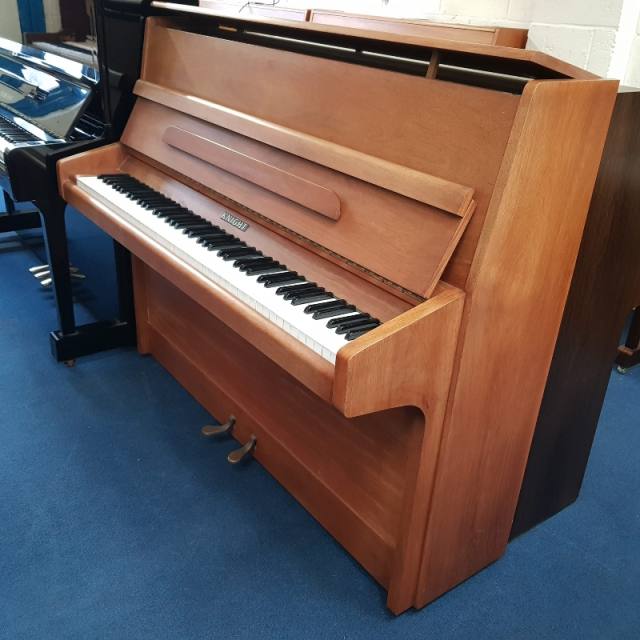 Knight K10 upright Piano in mahogany – Inventory thumbnail – Roberts Pianos Oxford