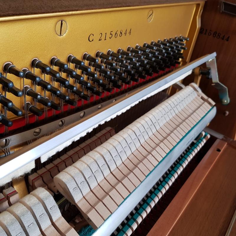 Yamaha C108 upright Piano in Teak – Gallery image – Roberts Pianos Oxford